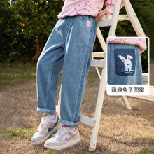 茵曼 儿童休闲百搭牛仔裤
