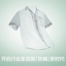 有棵树 睡衣女夏季凉感男士防螨家居服套装 短袖长裤-竹青绿 L