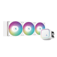 九州风神（DEEPCOOL） 冰元素 冰魔方 冰果CPU水冷散热器 240/360水冷 支持1700多平台扣具 冰元素360 白【ARGB幻彩风扇】