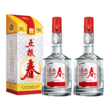 10号20点：五粮春 五粮液股份 五粮春 第一代 浓香型白酒 50度 500ml 双瓶装