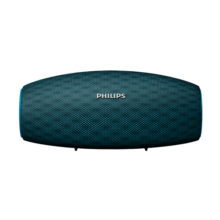 飞利浦（PHILIPS）BT6900音乐小号角 便携式无线蓝牙音箱低音炮音响播放器电脑桌面户外布艺hifi防水宝石蓝