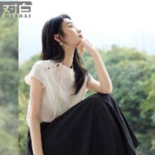 对白 国风女式短袖立领衬衫