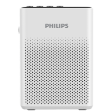 飞利浦（PHILIPS）SBM200 小蜜蜂扩音器便携插卡音箱会议扬声器麦克风喇叭喊话教师导游专用教学讲课户外小巧迷你白