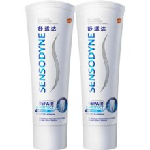 舒适达抗敏感专业修复牙膏90g*2支套装抗击牙敏感护齿含氟清洁