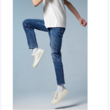 JACK&JONES 杰克琼斯  休闲牛仔裤男装 水洗猫须 高弹面料225132038