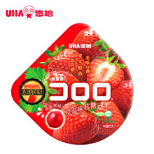 悠哈UHA 国产网红零食软糖 酷露露果汁软糖果  草莓味52g