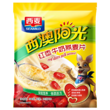 plus会员：西麦 红枣牛奶燕麦片560g 冲饮谷物代餐营养早餐独立包装