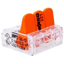 需首购：万可wago接线端子221-412对接线 电线连接器 10只