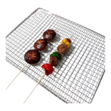 户外烧烤 不锈钢烧烤网 烤肉网烧烤工具 银色 50*35
