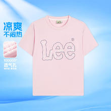 Lee 女童短袖T恤薄款吸湿女童夏装新款柔软弹力中大儿童衣服
