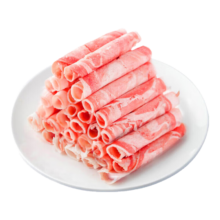 东来顺 内蒙古羔羊原切肉卷净重1.8斤 火锅羊肉片 清真中华老字号