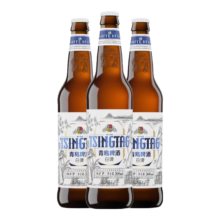 plus会员：青岛啤酒 全麦白啤10度 500mL 12瓶 *2件、赠苏打水12罐