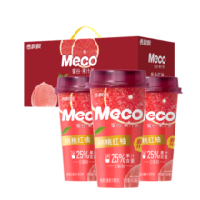 香飘飘Meco如鲜杯装果茶 桃桃红柚口味400ml 8杯 0脂肪饮料礼盒装39.2元 (月销8000+)