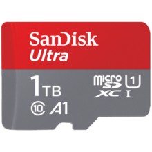 闪迪（SanDisk）1TB TF（MicroSD）内存卡 A1 U1 C10 至尊高速移动版存储卡 读速150MB/s 手机平板游戏机内存卡