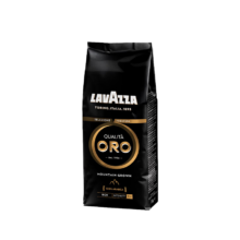PLUS会员：LAVAZZA 中度烘焙 醇黑ORO咖啡豆 250g