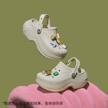 crocs 卡骆驰 女士厚底沙滩鞋 贝拉洞洞鞋