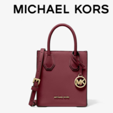 20点！MICHAEL KORS 迈克·科尔斯 圣诞MK女包 酒红色