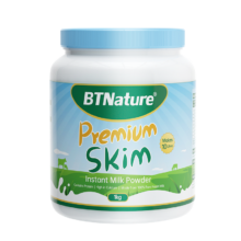 PLUS会员：BTNature 贝特恩 蓝胖子 脱脂奶粉高钙1kg67.92元包邮（返后62.92元）