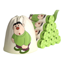 京喜自营 加厚款垃圾袋 胖虎印花款 50只