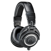 铁三角（Audio-technica）ATH-M50X BK 头戴式专业全封闭监听音乐HIFI耳机 黑色