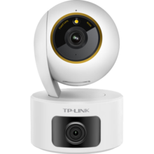 普联（TP-LINK）双摄800万智能摄像头 家用监控器360度无死角夜视全景无线手机远程婴儿宠物室内安防IPC44AW双摄版