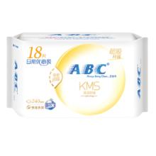 ABC 卫生巾 日用卫生巾KMS纤薄棉柔超吸240mm*18片 (KMS健康配方)