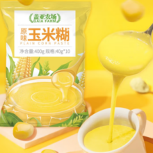 低卡粗粮！Gaia Farm 盖亚农场 即食冲饮  原味玉米糊 400g*1袋