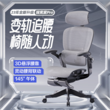 网易严选探索家3D/PRO人体工学椅转椅 电脑椅办公椅电竞椅 【Pro升级】灰无搁脚（6D扶手） 135-145度仰角 可旋转可升降扶手