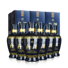 汾酒【厂方运营】杏花村 53度蓝汾 475mL*6瓶 清香型白酒整箱 53%vol 475mL 6瓶 整箱