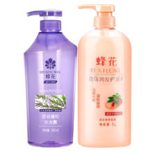 百亿补贴：蜂花 控油蓬松洗发水600ml+首乌精华护发素1L