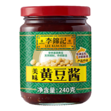 李锦记黄豆酱 家用瓶装非转基因240g*1瓶
