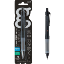 三菱（uni）KURUTOGA自动铅笔 0.5mm双模式旋转软胶笔握不断铅自动铅笔M5-1009GG 黑色 单支装