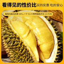 泰国金枕榴莲果肉冷冻肉软糯香甜树熟新鲜水果800g