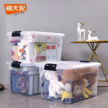 禧天龙 加厚大容量透明收纳箱 31L 无轮*3件59.6元（需领券，合19.87元/件）