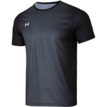 安德玛（Under Armour）官方T恤男 2025夏季新款户外轻便透气快干上衣跑步健身运动服短袖 干爽舒适/吸湿速干 /黑色 4XL (195/120B)