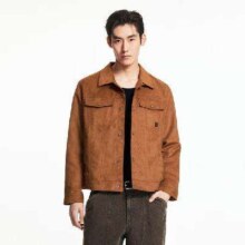 PLUS会员：JACK&JONES 杰克·琼斯 仿麂皮 翻领夹克