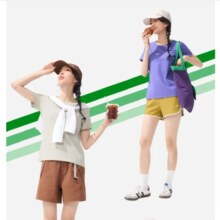 蕉下 女士 棉质短袖T恤 任选 × 2件93元（需领券，合46.5元/件）