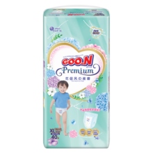 大王（GOO.N）【品牌直供 安心品质】花信风拉拉裤尿不湿 超薄透气宝宝成长裤 拉拉裤 XL40片 (12-17kg)
