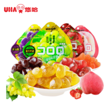 悠哈UHA 国产网红零食大礼包  酷露露果汁软糖 52g*4