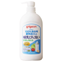贝亲（Pigeon）奶瓶果蔬清洗剂 植物性清洁力强 易清洗无残留800ml 日本原装进口