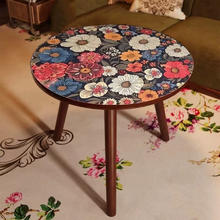 礼奈 曼陀罗花 茶几 40*40*48cm 北欧图案