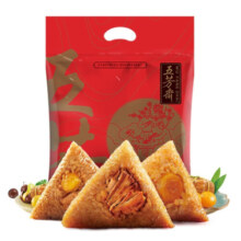 五芳斋 速冻粽子礼袋 蛋黄肉粽 家庭量贩装 嘉兴粽子 端午团聚 【8只大肉粽】团聚礼袋1120克