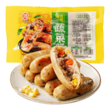 plus会员、需省钱卡:北创鸡肉蔬菜烤肠400g(50g*8根)*5件