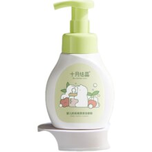 十月结晶婴儿慕斯果蔬清洗剂300ml*2瓶+硅胶奶瓶刷玛格粉
