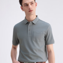 UPF50+！Giordano  佐丹奴 男装凉感防晒短袖针织polo衫