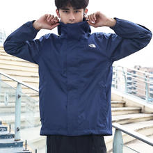 THE NORTH FACE 北面 冲锋衣男款春夏款户外运动防水透汽单层轻便夹克外套8AUN 8K2/蓝色 XL