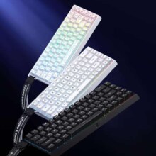 迈从 Ace 68/60Pro磁轴键盘 RT电竞游戏客制化机械有线连接全键热插拔网页驱动无畏契约 Ace 68 电竞版 白等高线 冰犀磁轴