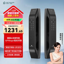 德施曼 Q5M 高端黑 全自动猫眼安防指纹锁