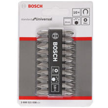 博世 BOSCH PH2双向批头套装（10支装）S2钢材 长度45mm