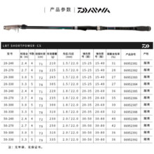 达亿瓦（DAIWA）2019款 LBT C SHORTPOWER 短投竿远投竿 海竿投竿 多用途钓鱼 30-240